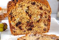 Moist Banana Bread with Greek Yogurt and Oats