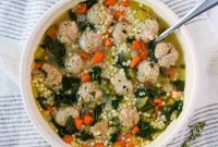 Italian Wedding Soup with Turkey Meatballs Recipe
