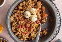 Gluten-Free Vegan Apple Cranberry Crisp