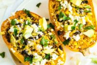 Mexican-Style Spaghetti Squash with Fresh Salsa