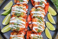 Garlic Butter Grilled Lobster Tail Skewers
