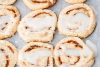 Cinnamon Roll Cookies with Cream Cheese Glaze