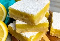 Classic Tangy Lemon Bars with Buttery Shortbread Crust