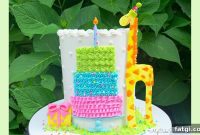 Giraffe Birthday Cake Tutorial Video
