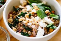 Mediterranean Roasted Sweet Potato and Farro Salad