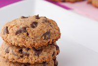 Chewy Vegan Gluten Free Carob Chip Cookies
