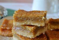 Sugar Pie Bars with Buttery Shortbread Crust