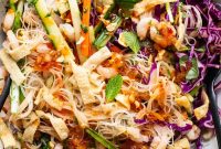 Vietnamese Spring Roll Salad with Peanut Dressing