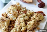 Roasted Zaatar Cauliflower with Golden Tahini Harissa Sauce