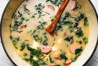 Creamy Potato Soup with Smoked Sausage