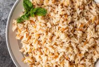 Turkish Orzo Rice Pilaf (Arpa Sehriye) Recipe