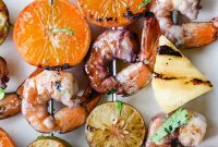 Grilled Shrimp Skewers with Sangria Marinade