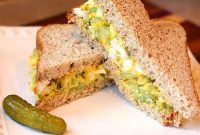 Tangy Dill Pickle Egg Salad Sandwich