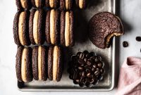 Chocolate Coffee Sandwich Cookies with Mascarpone