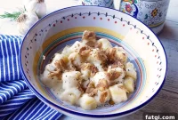 Creamy Potato Gnocchi with Truffle Cheese Sauce