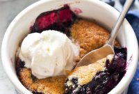 Mini Blueberry Cobbler for Two