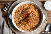 Greek Youvetsi: Baked Orzo with Chicken