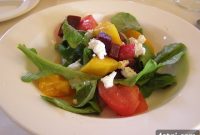 Warm Roasted Beet and Greens Salad with Mushroom Vinaigrette