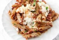 Cheesy One Skillet Baked Ziti Recipe