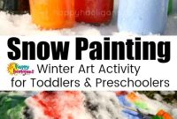 Snow Painting: Outdoor Winter Art Ideas for Kids