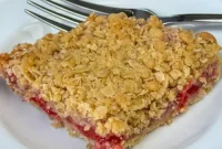 Homemade Oatmeal Fruit Bars with Jam Filling