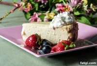 Low Carb Cheesecake with a Rich Creamy Filling