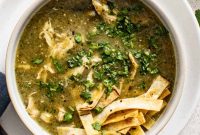 Green Enchilada Soup with Rotisserie Chicken