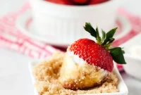 Strawberries with Sour Cream Classic Summer Dessert