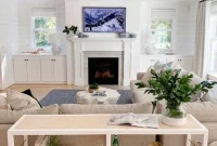 Samsung Frame TV Size Guide for Above a Fireplace