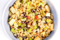 Vegan Chickpea Salad with Lemon Tahini Dressing