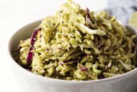 Creamy Avocado Coleslaw with Lime and Cilantro