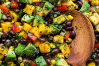 Zesty Black Bean, Mango and Avocado Salad
