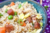 Spam Fried Rice with Eggs and Scallions