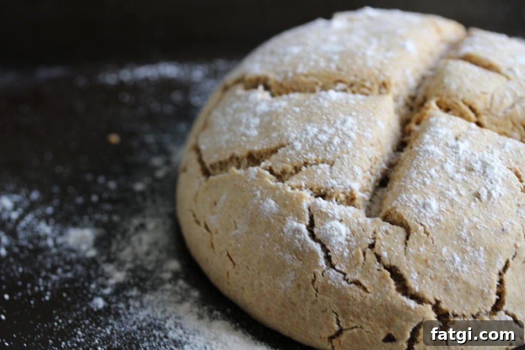 Super easy Moroccan spiced soda bread this is wholegrain whilst being gluten-free, dairy-free and egg-free. The recipe uses the Free From Fairy's wholegrain gluten-free flour blend available to buy via her website.