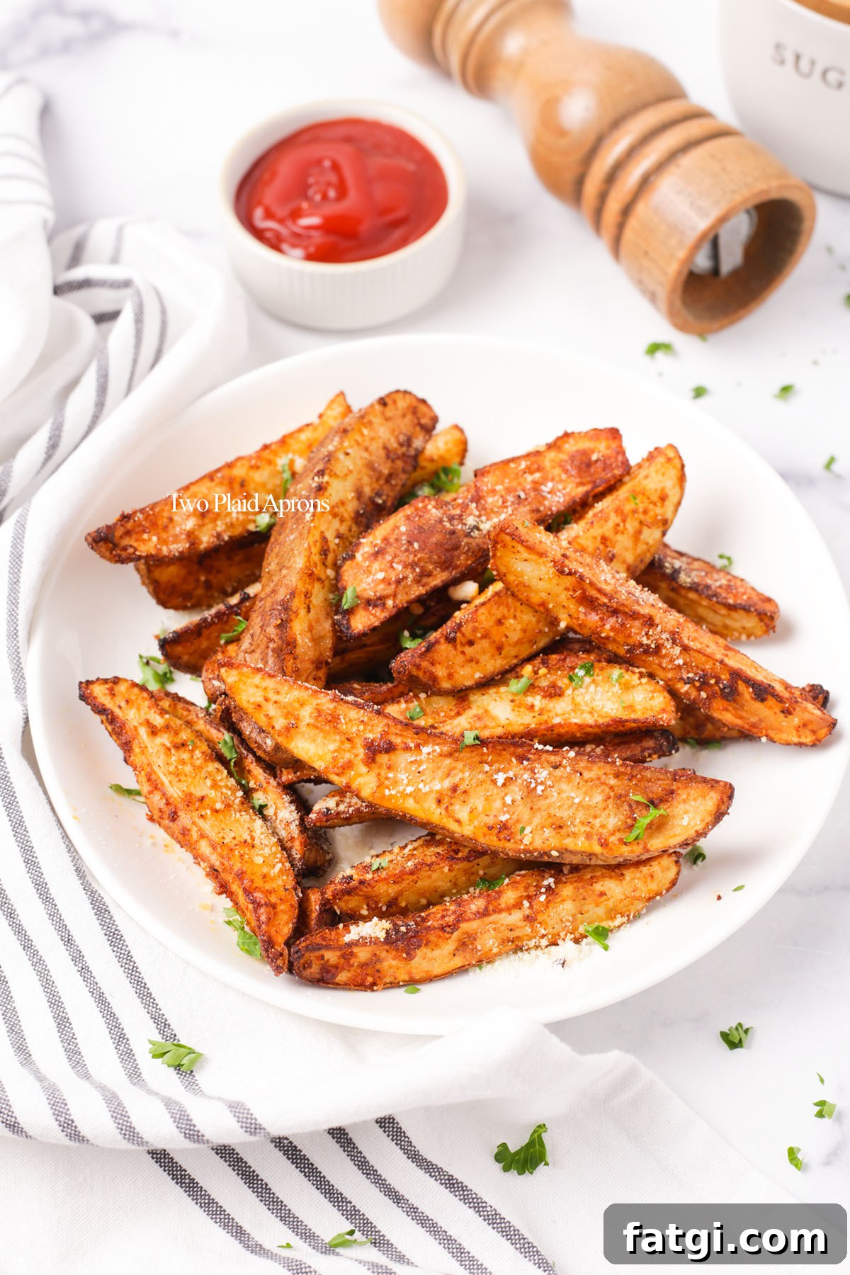 Crispy Air Fryer Potato Wedges 11 Air fryer potato wedges.