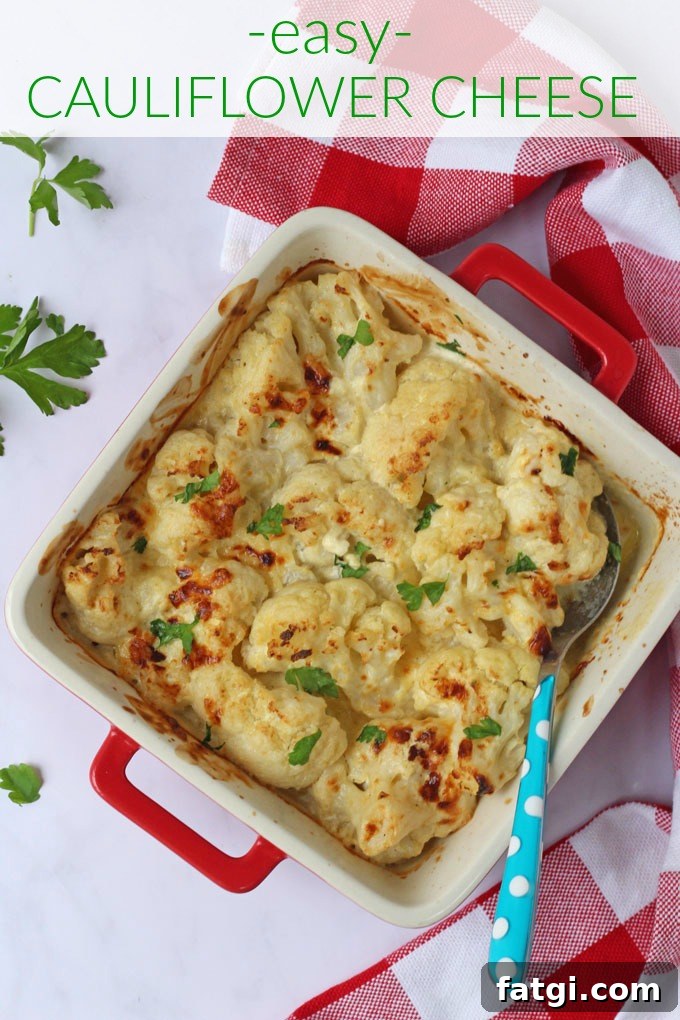 Creamy Cauliflower Cheese Gratin Recipe 6 easy cauliflower cheese