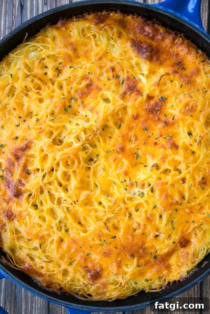 Macaroni Pie - Spaghetti and Cheese Skillet of Macaroni Pie