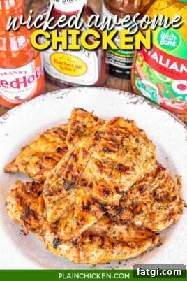 plate of grilled chicken