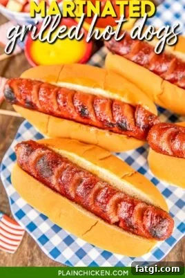 platter of grilled hot dogs