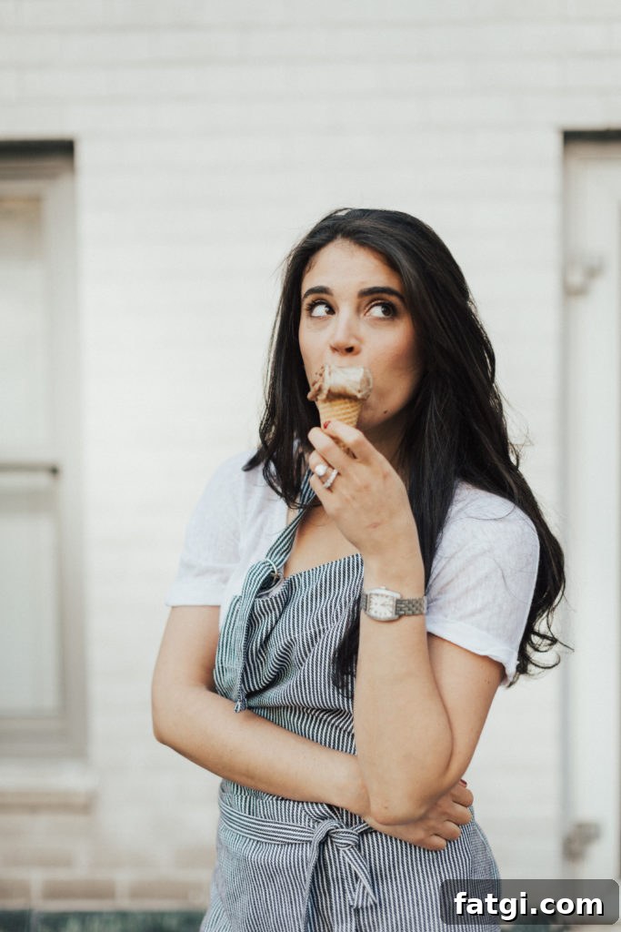 Long-Term Weight Loss Without Restrictive Diets 2 Girl eating ice cream
