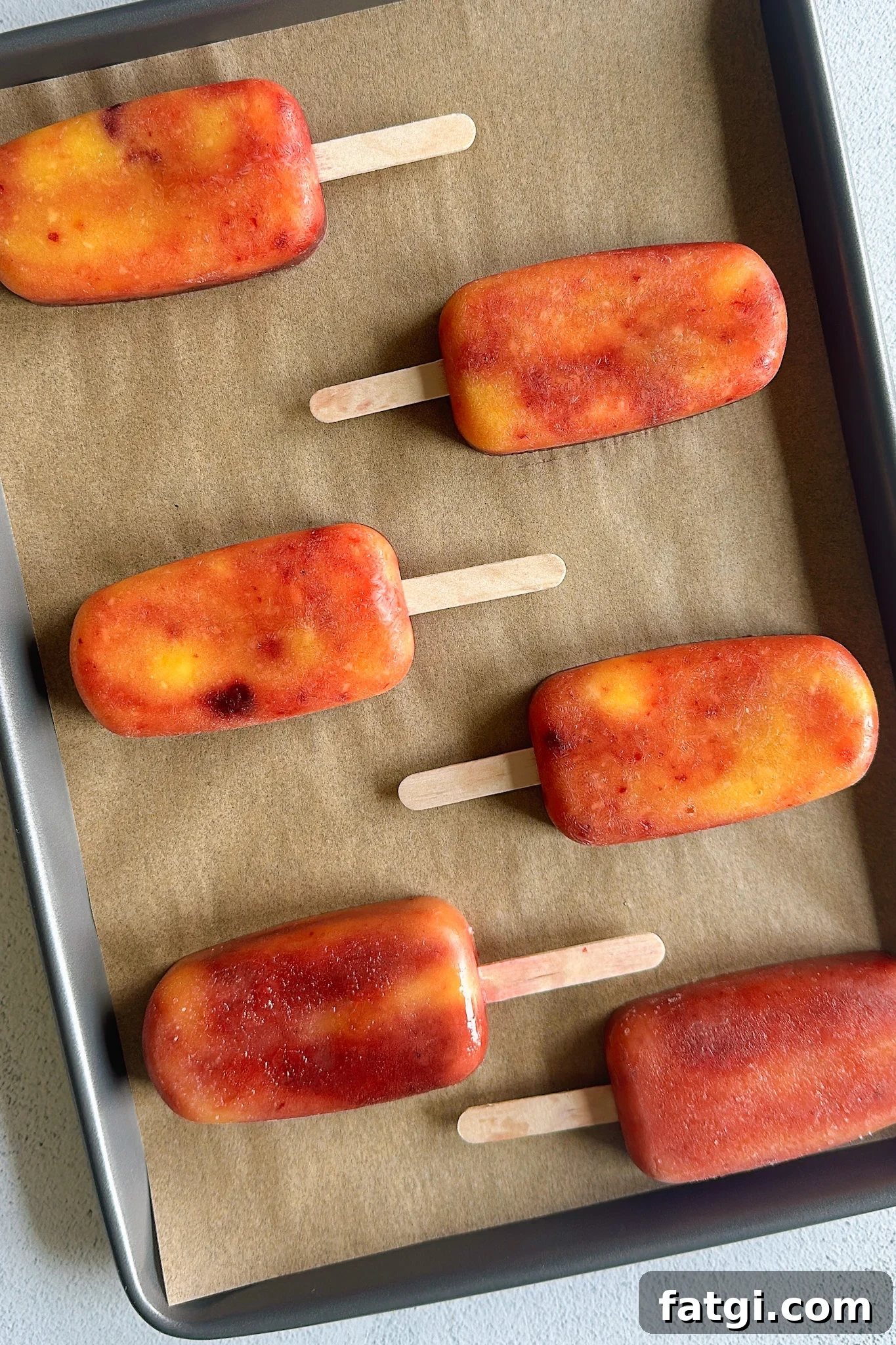 Mango Cherry Popsicles Recipe: Refreshing Homemade Treat 7 Mango cherry popsicles.