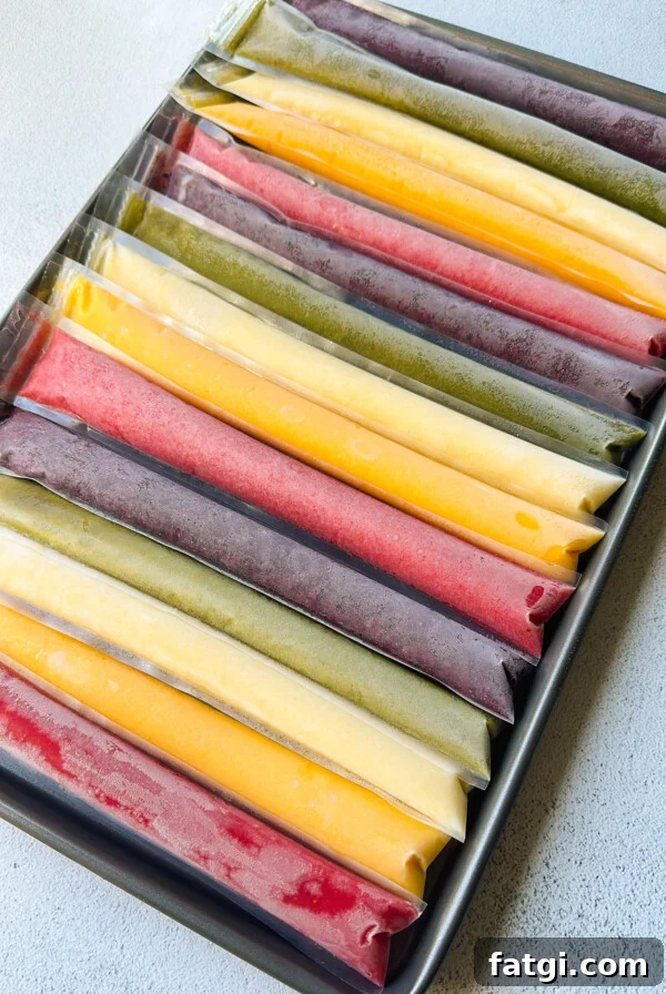 Homemade ice pops.