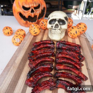 Spooky Party Ribs dish