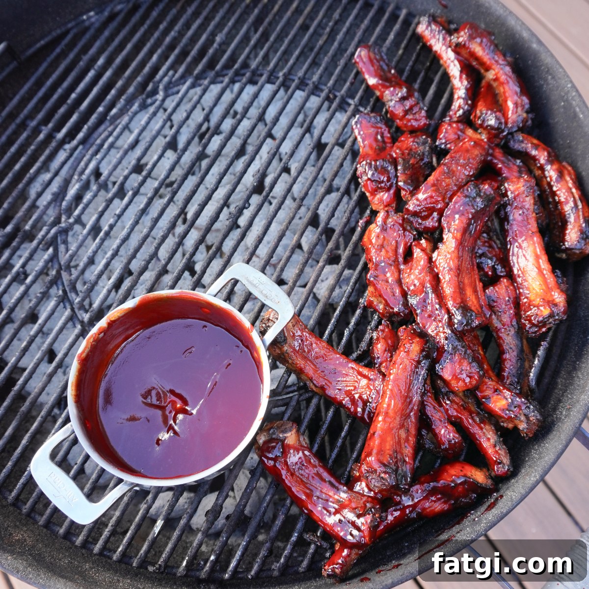Finished spooky party ribs plated