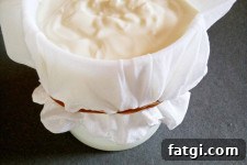 sugar free low carb strained greek-style yoghurt