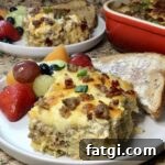 Loaded Hash Brown and Sausage Gravy Casserole
