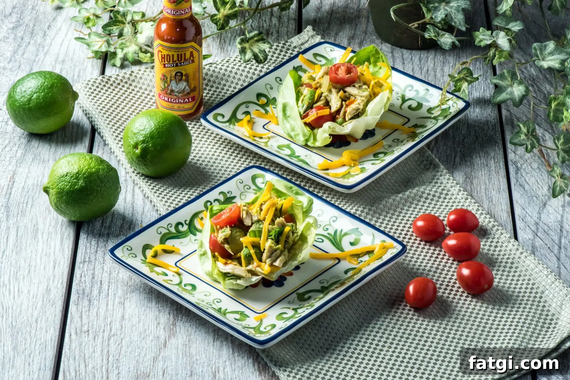 Shredded Chicken Lettuce Wraps Recipe with Asian Peanut Sauce 4 Served shredded chicken lettuce wraps