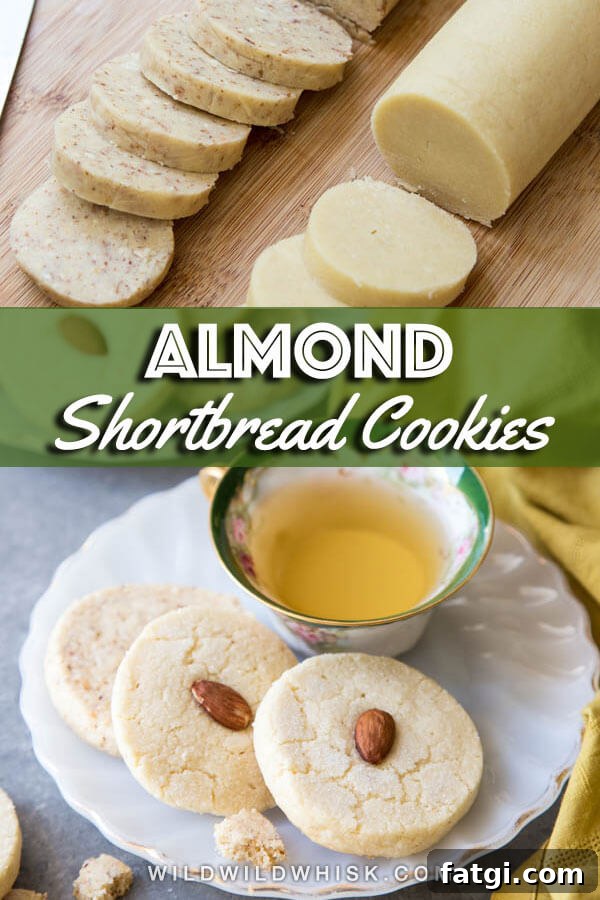Almond shortbread cookies