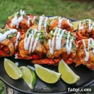Grilled Lobster Tail Skewers