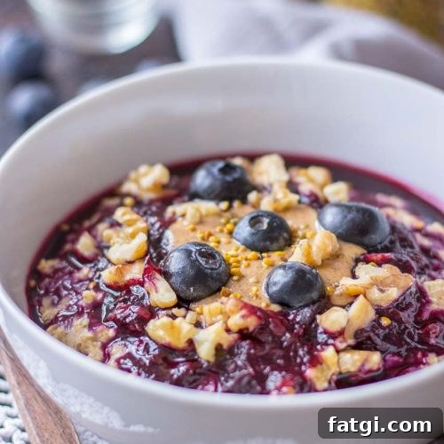 Blueberry Oatmeal Porridge